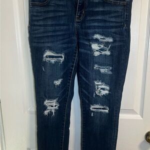 American Eagle Distressed Blue Jeans 10 Short
